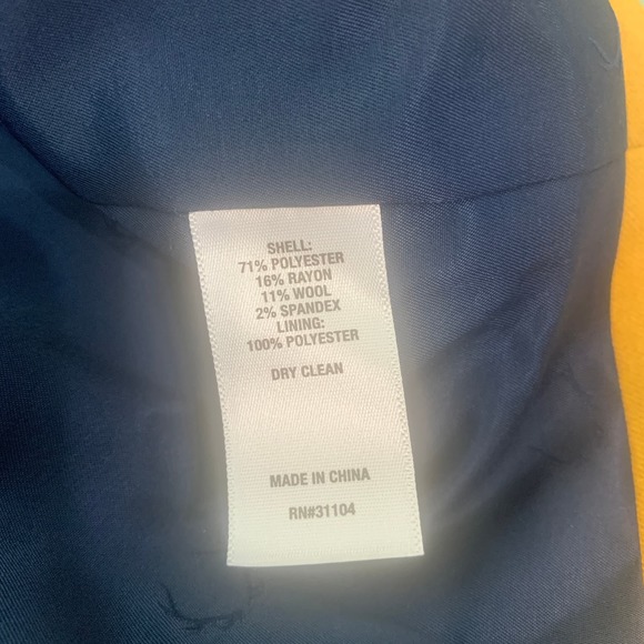 Biltmore Blazer‎ Jacket Womens 10 Brown Wool Blend Peak Lapel Double Breasted - Picture 6 of 9